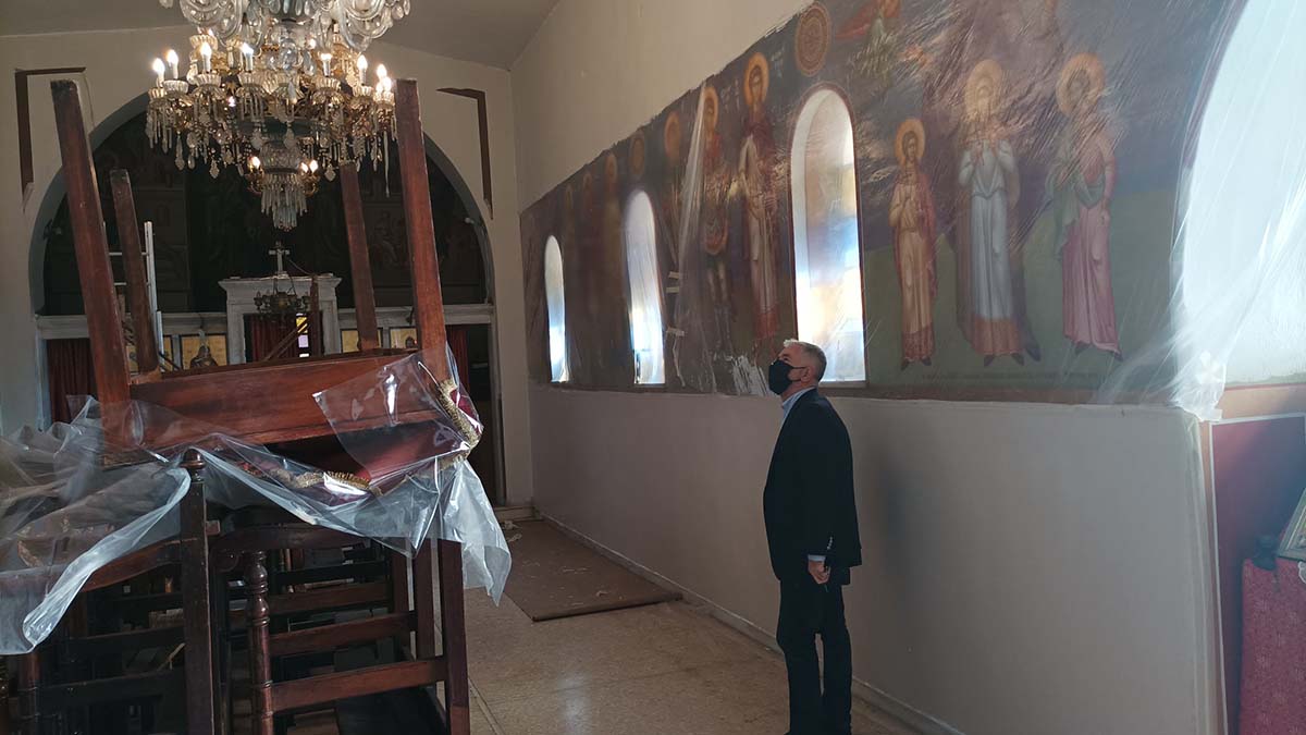 Ολοκληρώθηκαν οι εργασίες αποκατάστασης στον Ιερό Ναό των Αγίων Θεοδώρων, στο Κοιμητήριο της Παιανίας
